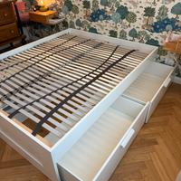 Letto matrimoniale contenitore IKEA Brimnes