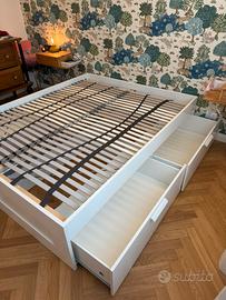 Letto matrimoniale contenitore IKEA Brimnes