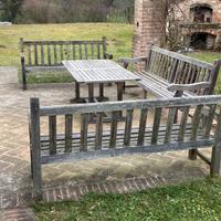 Set panche da giardino