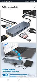 Hub 10 in 1 adattatore Usb C