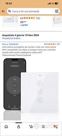 Smart Switch WiFi tapparella touch Alexa Google
