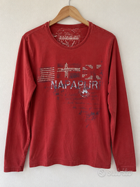Maglia uomo Napapijri maniche lunghe rossa S