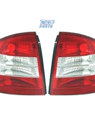 FANALI PER OPEL ASTRA G 3P 5P 97-04 LED ROSSO CROM