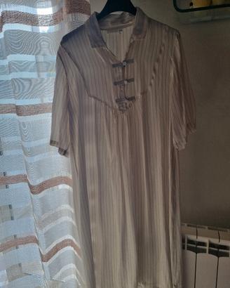 Vestaglia e camicia da notte in seta
