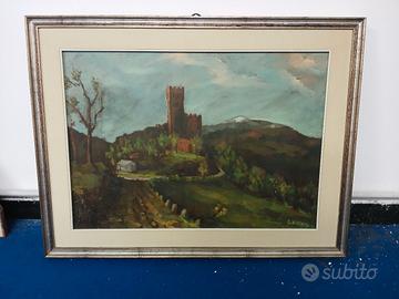 quadro olio su tela G.Cavagna Liguria Genova