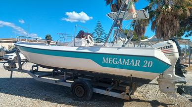 Barca Open Megamar 20 con Johnson 90 cv