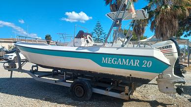 Barca Open Megamar 20 con Johnson 90 cv