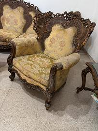 Poltrone artigianali stile barocco