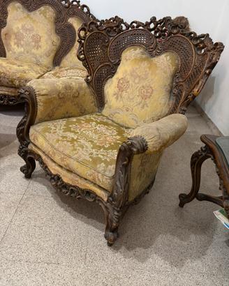 Poltrone artigianali stile barocco