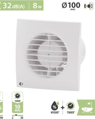 Areatore / ventola / ventilatore bagno