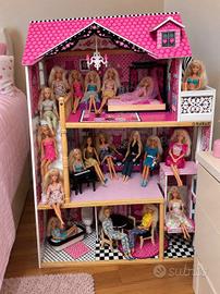 Casa bambole in legno KidKraft Amelia + 20 Barbie