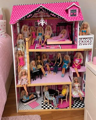 Casa bambole in legno KidKraft Amelia + 20 Barbie