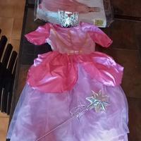 costume carnevale principessa 7anni 