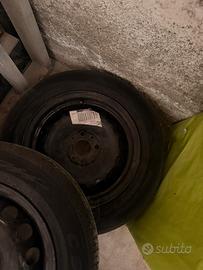 Cerchi e copponi panda da 14