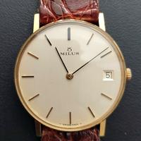 Orologio vintage Milus 40106 oro unisex + scatola