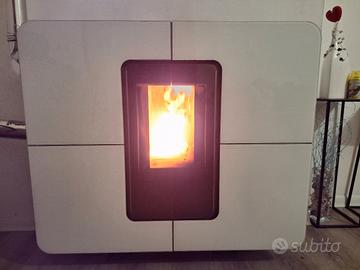 stufa a pellet thermorossi slimquadro 11 kw
