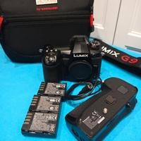 Panasonic G9 - 6700 scatti + battery grip + 3 batt