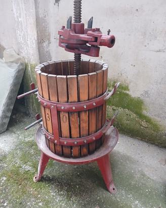 torchio e deraspatore per produzione vino