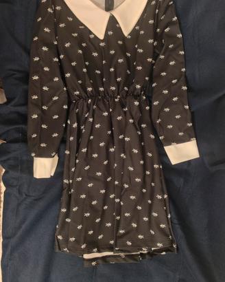 Costume di carnevale di mercoledì famiglia addams