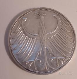 5 marchi 1951 in argento 