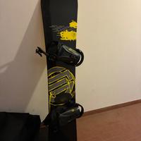 Tavola da snowboard e boots