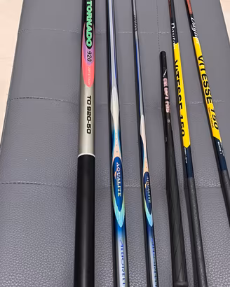 6 canne da pesca fisse