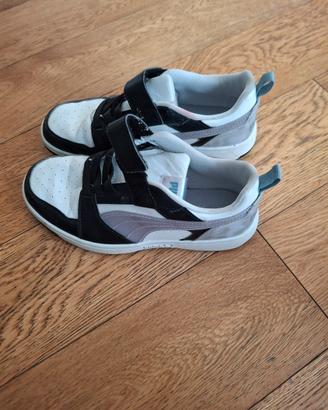 Scarpe Puma nero viola n.35
