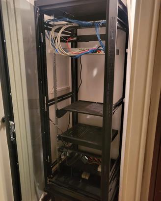 Armadio Rack 19” da pavimento con ripiani