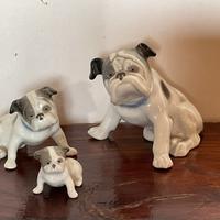 Tris bull dog porcellana Metzler & Orloff