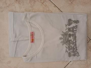 magliettina bianca deejay