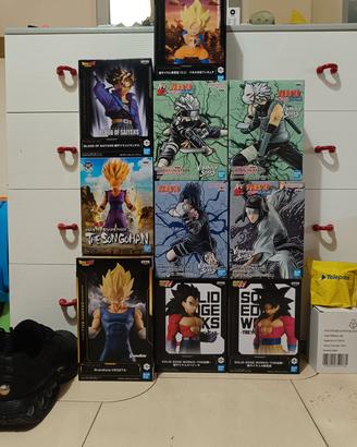 Action figure Dragon Ball e Naruto originali 