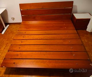 Letto matrimoniale Flou Tadao ciliegio