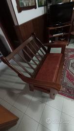 divanetto in legno massello anno 1930