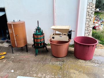 torchio idraulico per vino