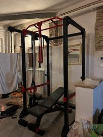 PALESTRA COMPLETA HOME GYM- RACK BILANCIERI E PESI