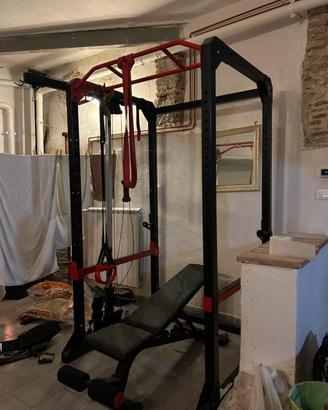 PALESTRA COMPLETA HOME GYM- RACK BILANCIERI E PESI