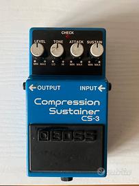 Pedale chitarra Boss Compression Sustainer CS-3