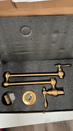 Rubinetto da cucina estensibile oro