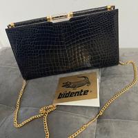 Borsa donna Calbert vero coccodrillo bidente