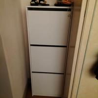 Scarpiera IKEA BISSA 3 scomparti – bianca