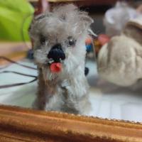 Schnauzer antico peluche anni '50 Tessie
