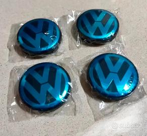 4 Tappi coprimozzo per Volkswagen polo golf passat