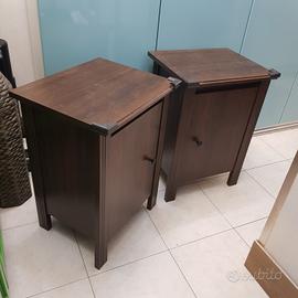  comodini marrone scuro