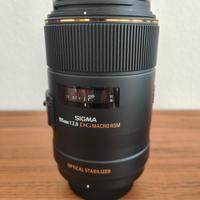 Sigma 105mm f/2.8 Macro DG OS HSM per Nikon AF