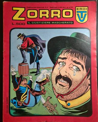 Fumetto vintage"Zorro Il Giustiziere Mascherato" 