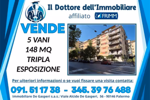 Cinque Vani 148 MQ Via Empedocle Restivo