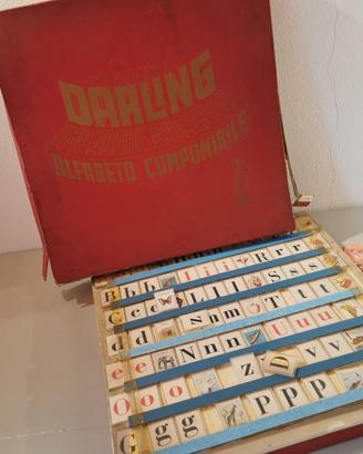 Darling gioco vintage didattico ALFABETO COMPONIBI