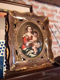 Quadro vintage Madonna  con.bambino