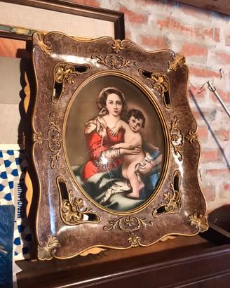 Quadro vintage Madonna  con.bambino