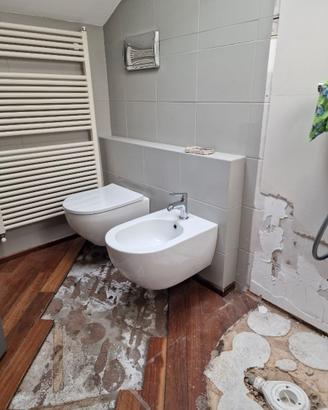 sanitari vaso wc + bidet senza rubinetto